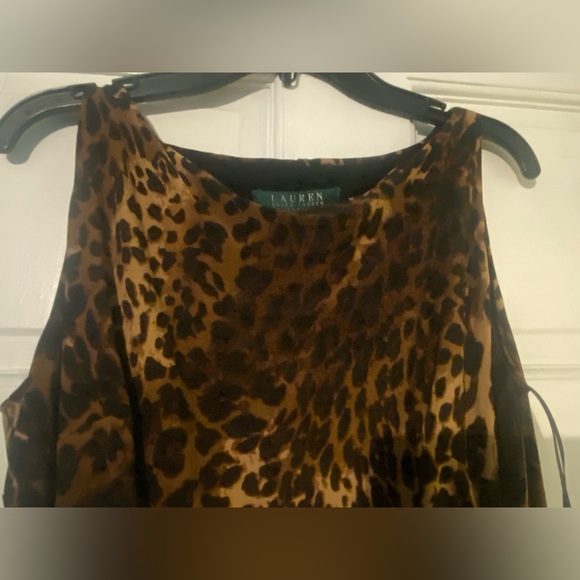 Lauren Ralph Lauren women’s sleeveless cheetah print dress GREAT CONDITION!!! - Picture 4 of 4